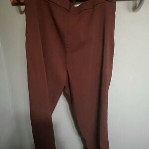 NWOT Alfred Dunner Women's Allure Stretch Pants Brown